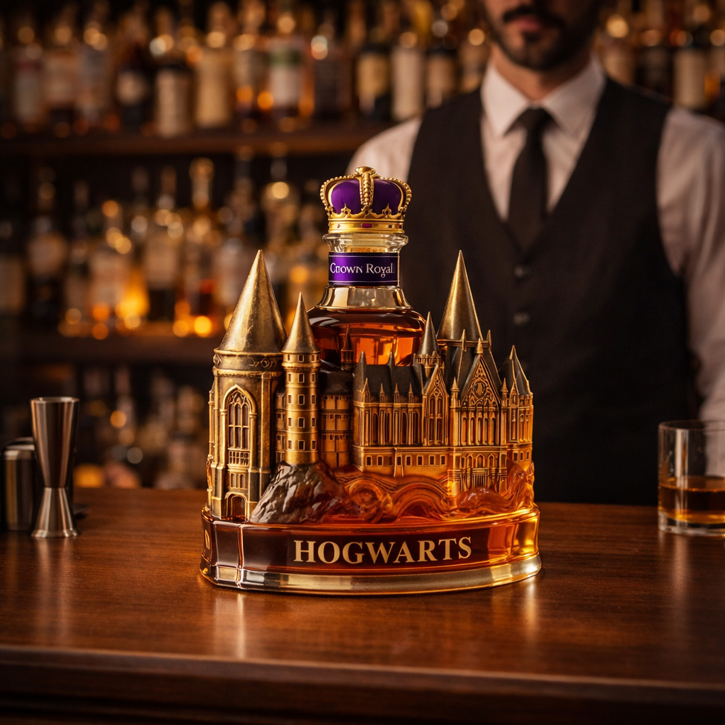 Whisky-Flasche – Magisches Schloss Edition