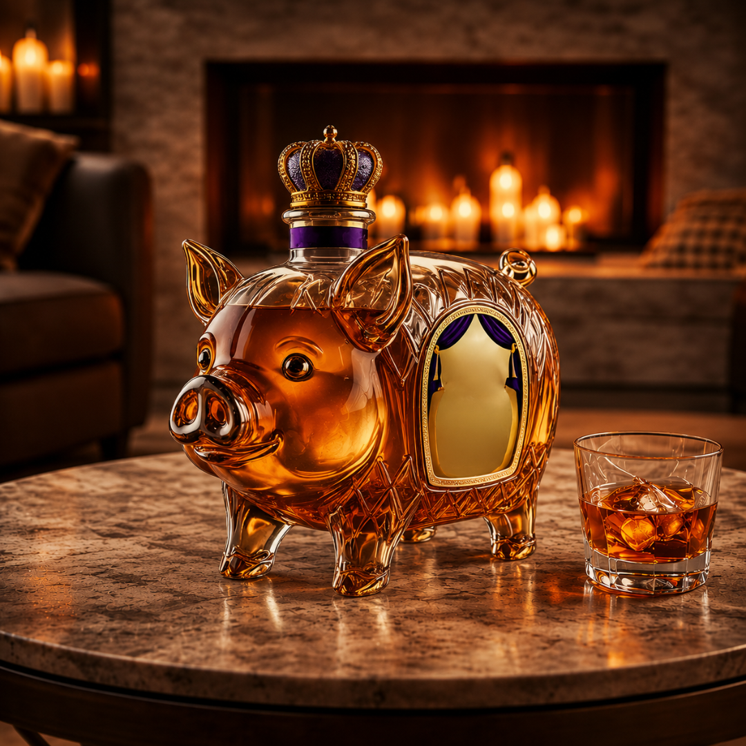 Whisky-Flasche - Edition Schwein