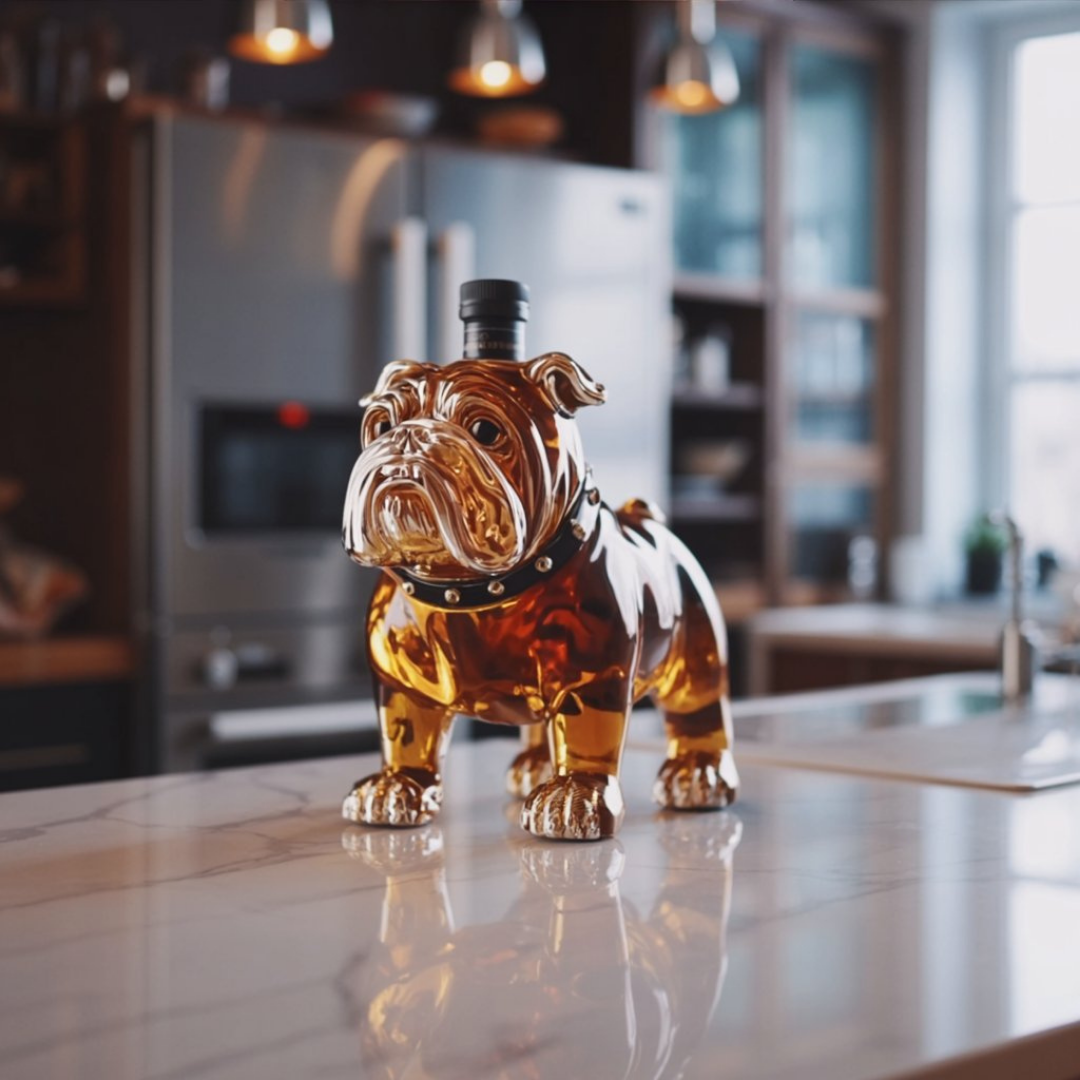 Whisky-Flasche - Bulldog-Edition
