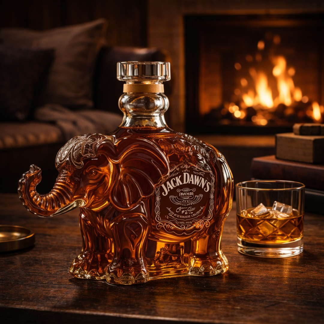 Whiskyflasche - Elefanten-Edition