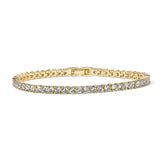 Goldener Glanz: Funkelndes Kristall-Tennisarmband