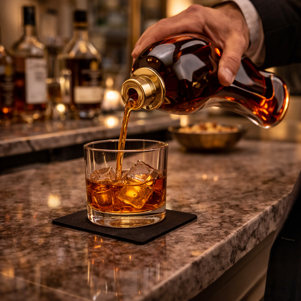 Whiskey-Flasche - Hochhackige Edition