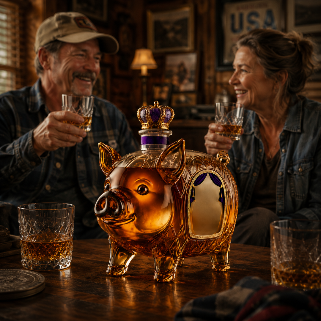 Whisky-Flasche - Edition Schwein