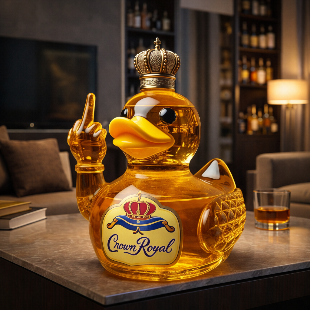 Whiskey-Flasche - Rebel Duck Edition