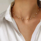 Perlenkette aus Gold