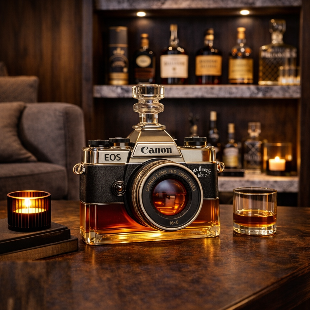Whisky-Flasche - Kamera-Edition