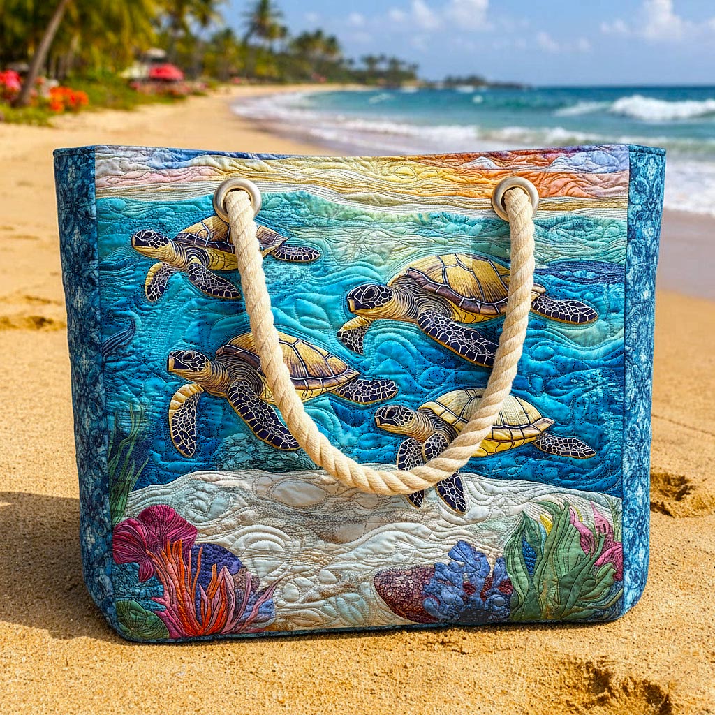 Strandtasche Mit Steppung Meeresschildkröte
