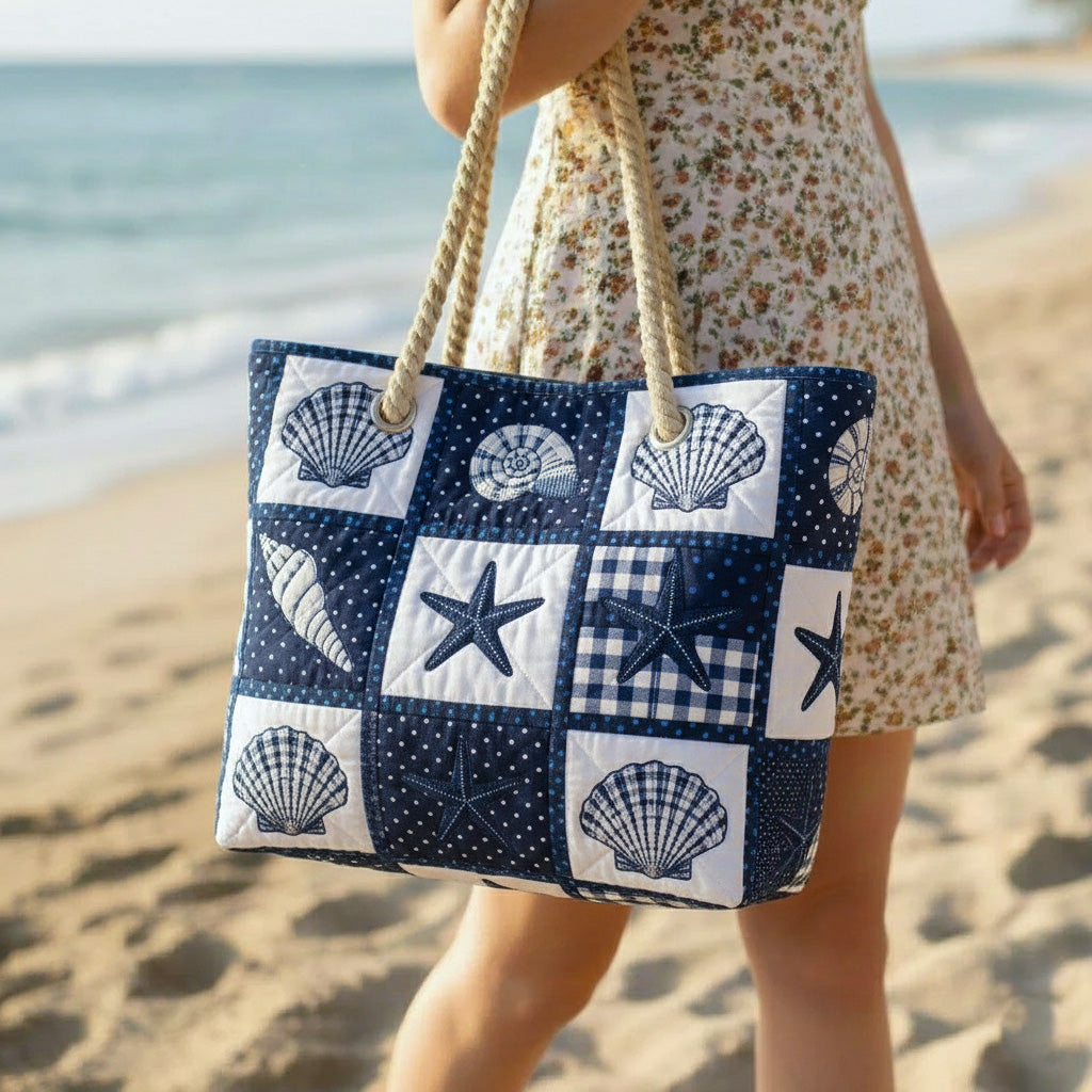 Gepolsterte Strandtasche Shell Serenity
