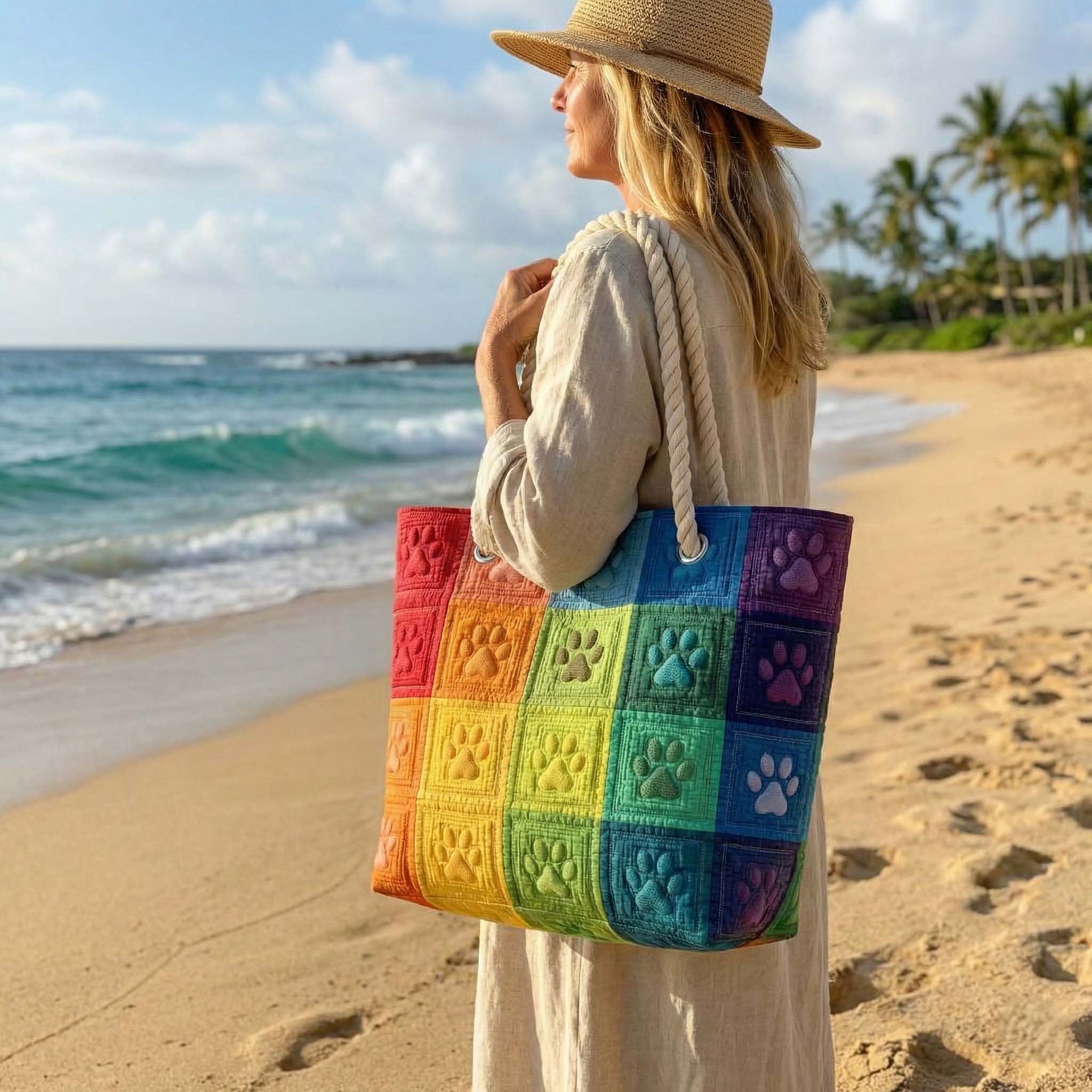 Gepolsterte Strandtasche Poot Patch