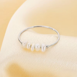 Goldene Perlen Charm Ring