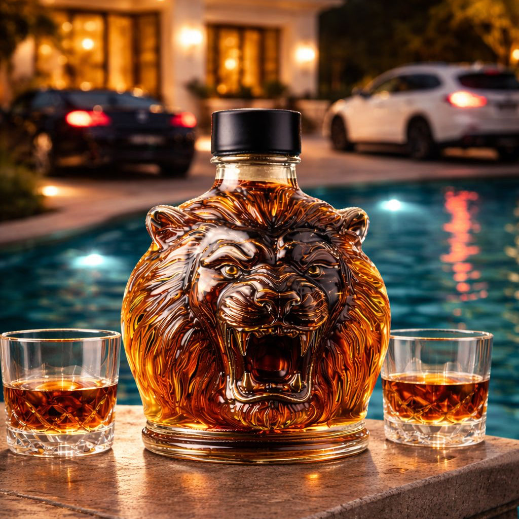 Whiskyflasche - Löwen-Edition