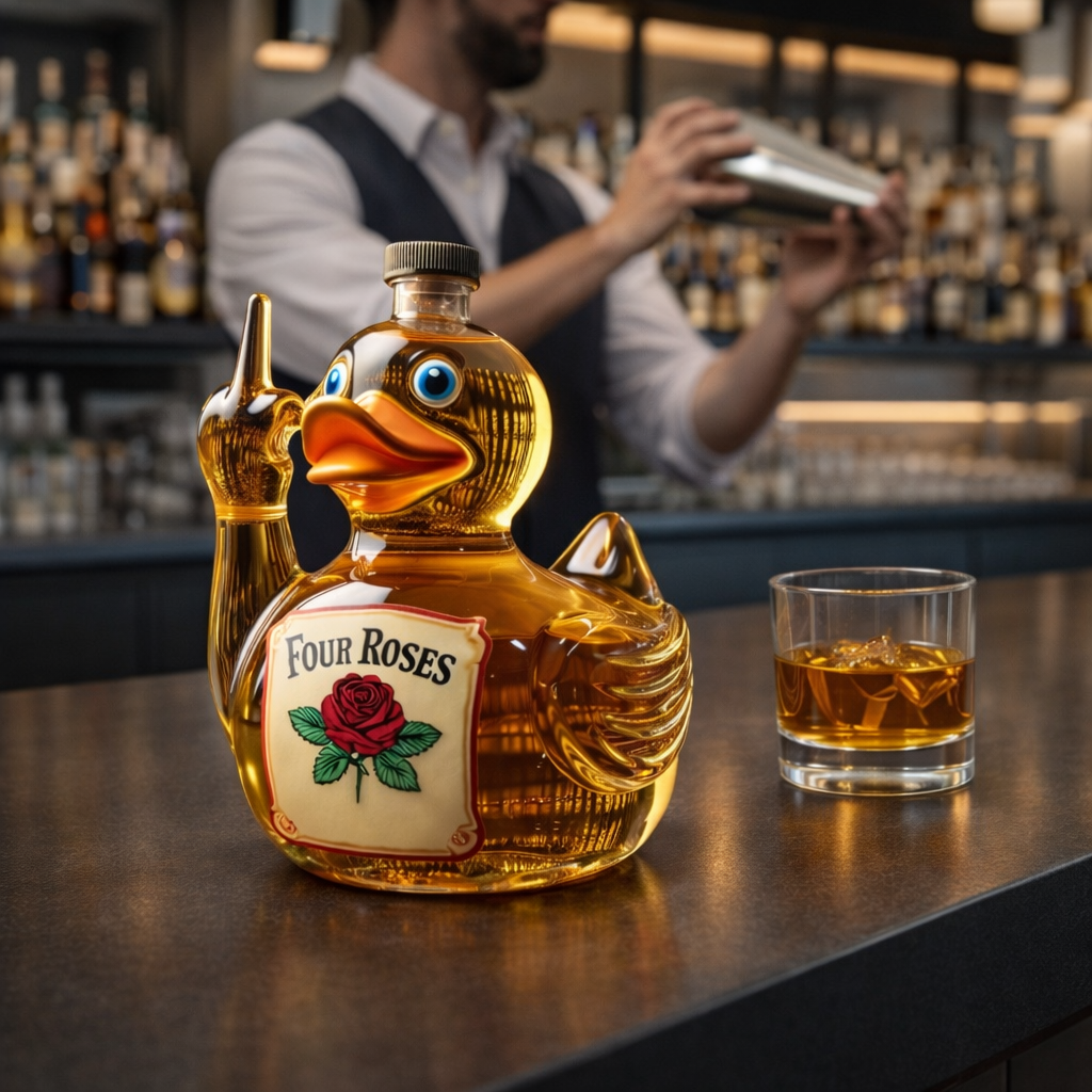 Whiskey-Flasche - Rebel Duck Edition
