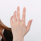 Goldene Perlen Charm Ring
