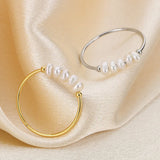 Goldene Perlen Charm Ring