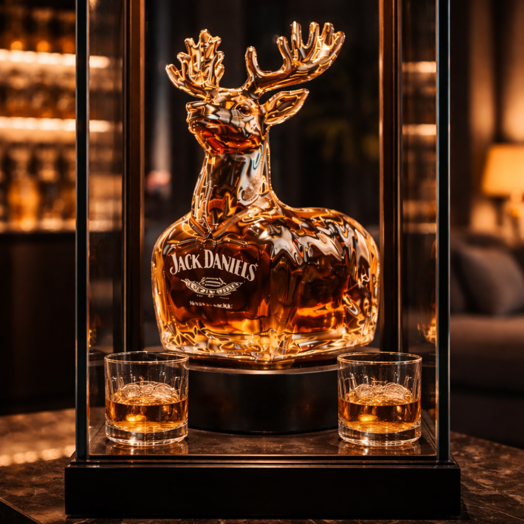 Whisky-Flasche - Rentier-Edition
