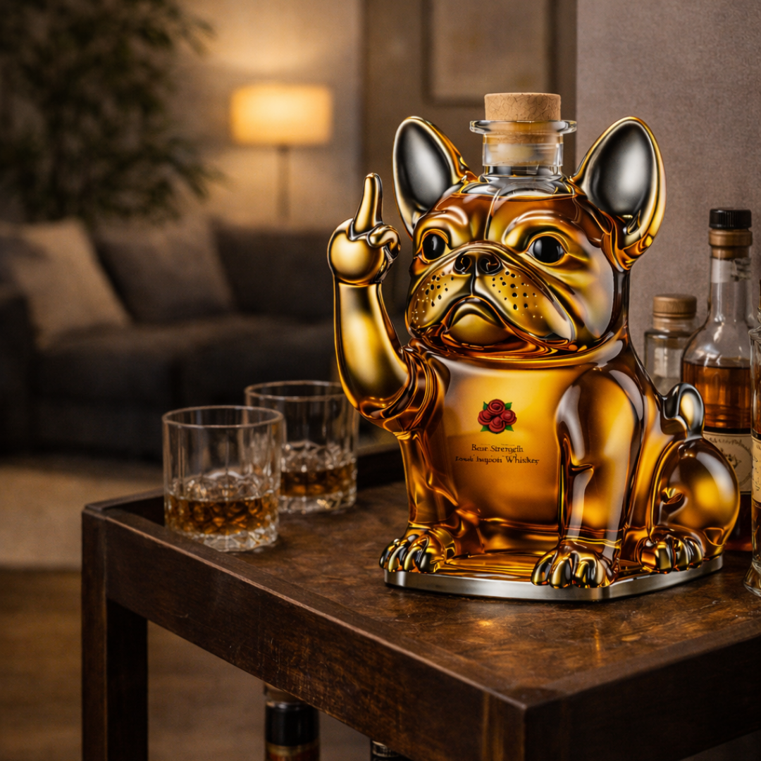 Whiskyflasche - Hunde Edition
