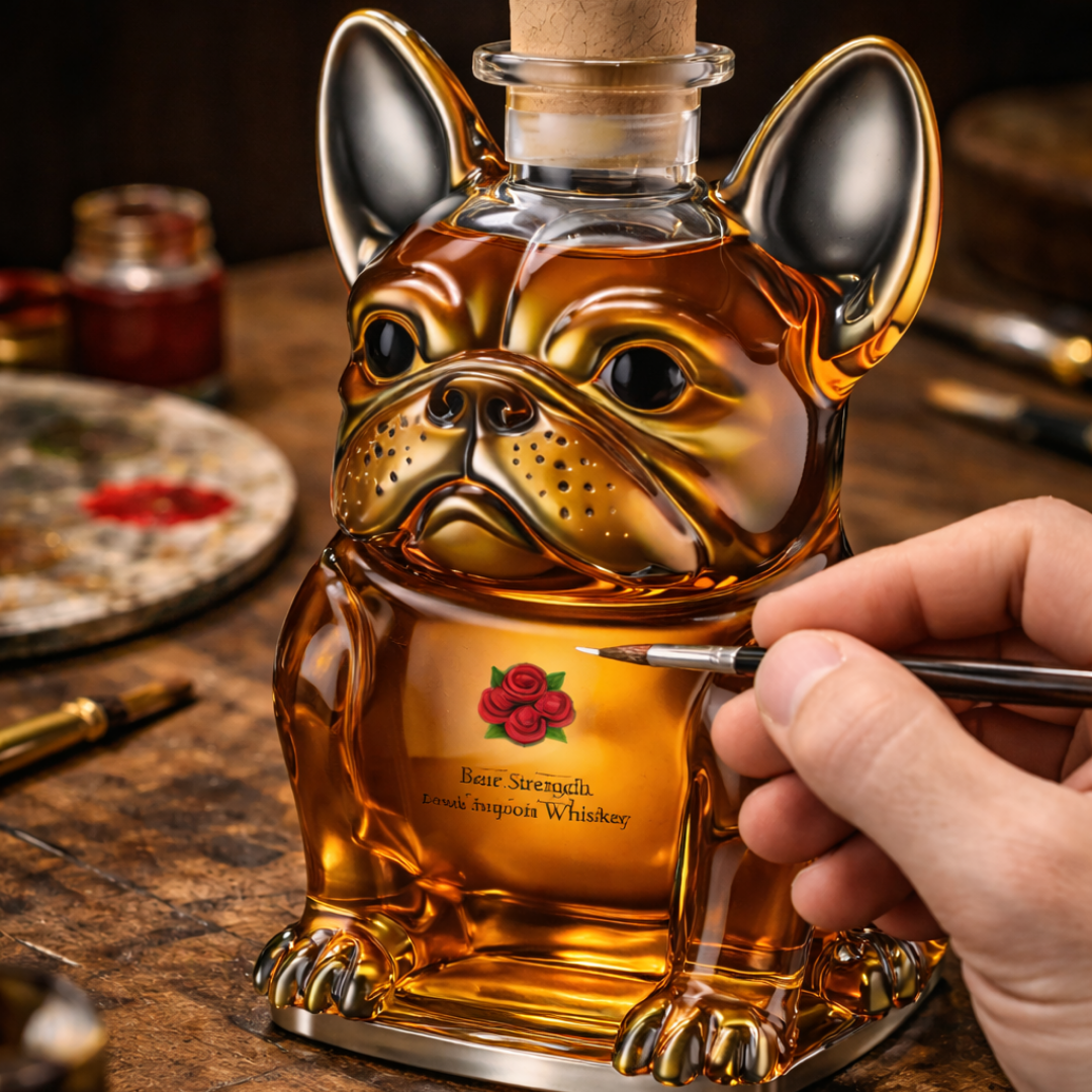 Whiskyflasche - Hunde Edition