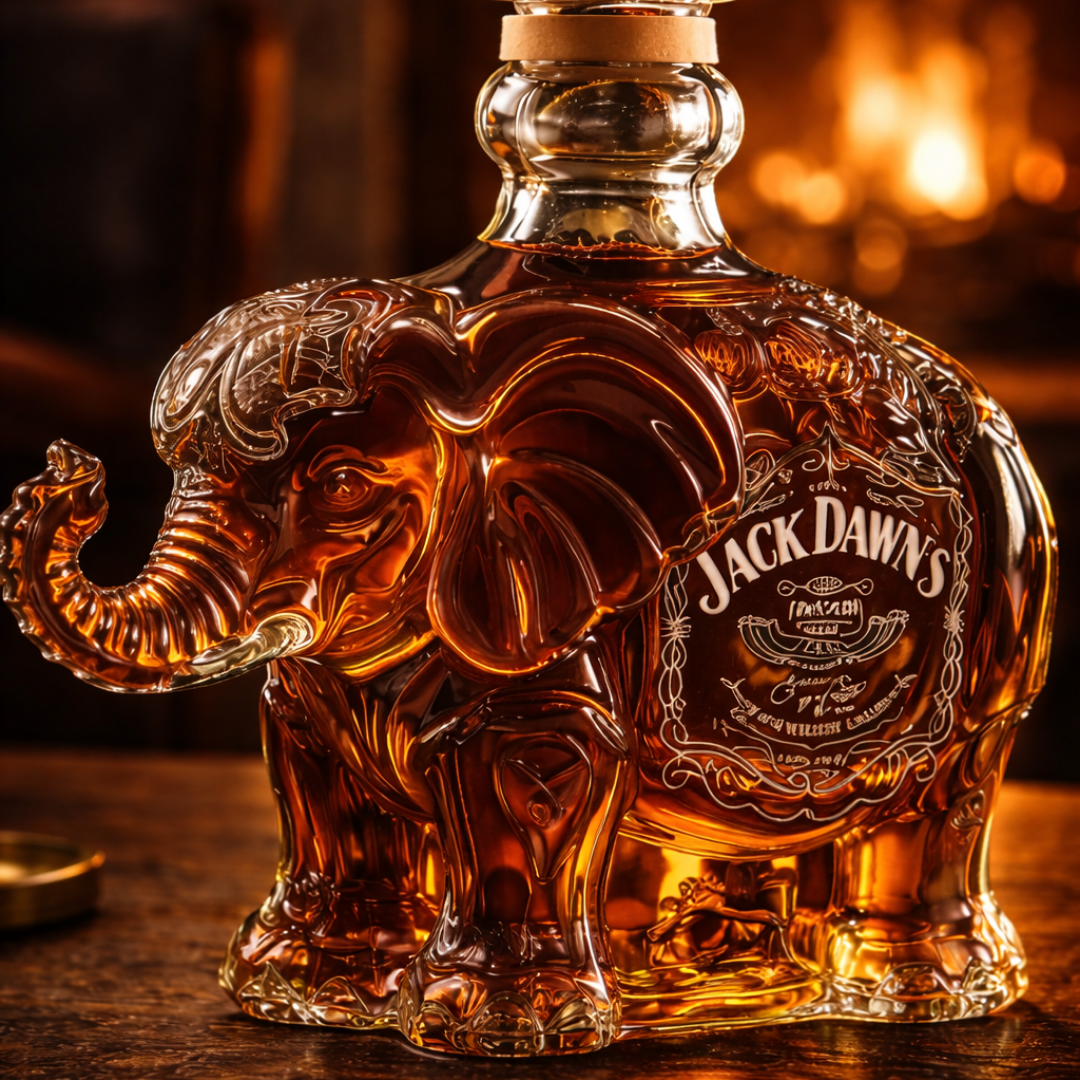Whiskyflasche - Elefanten-Edition