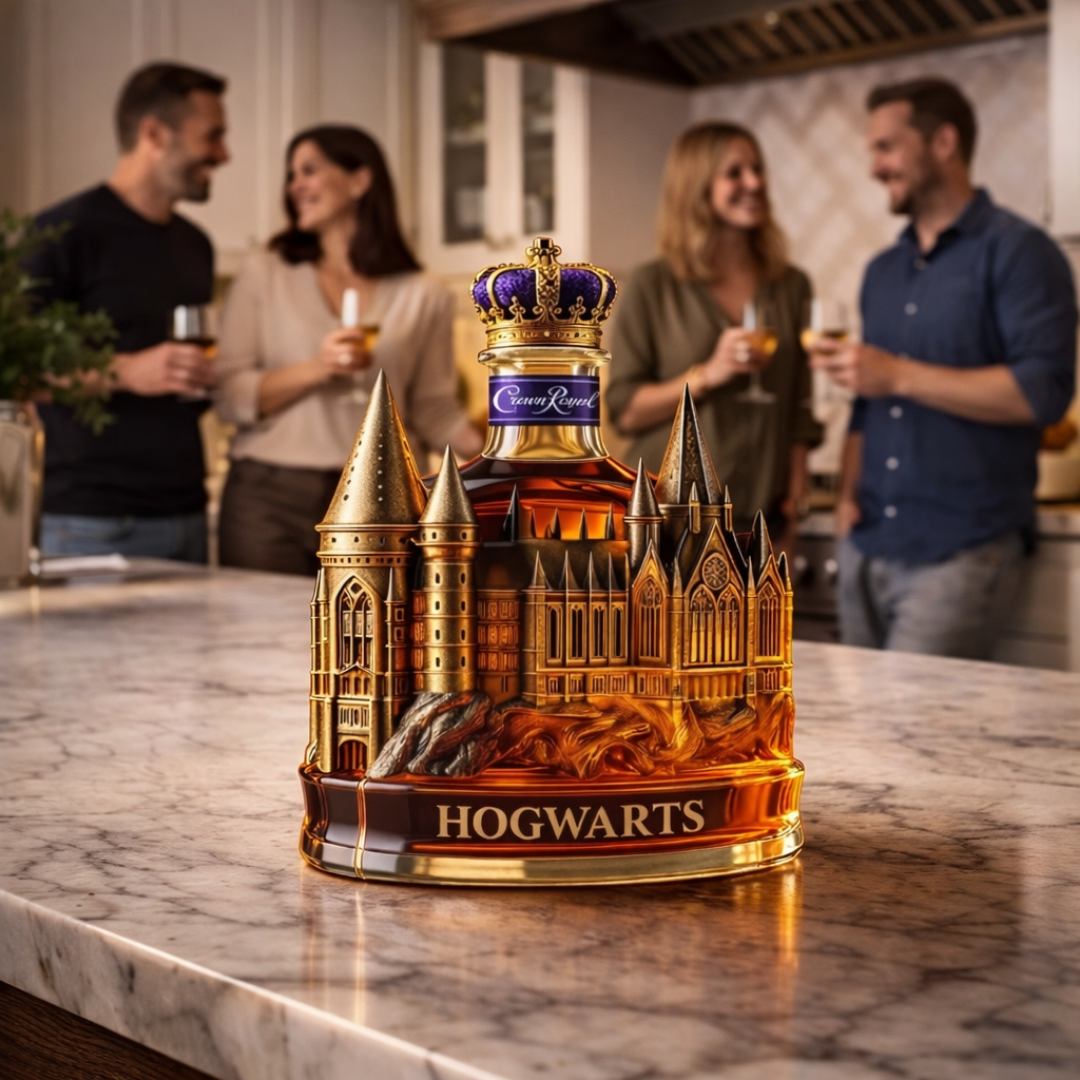 Whisky-Flasche – Magisches Schloss Edition