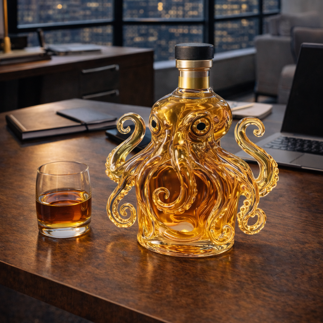 Whisky-Flasche - Oktopus-Edition