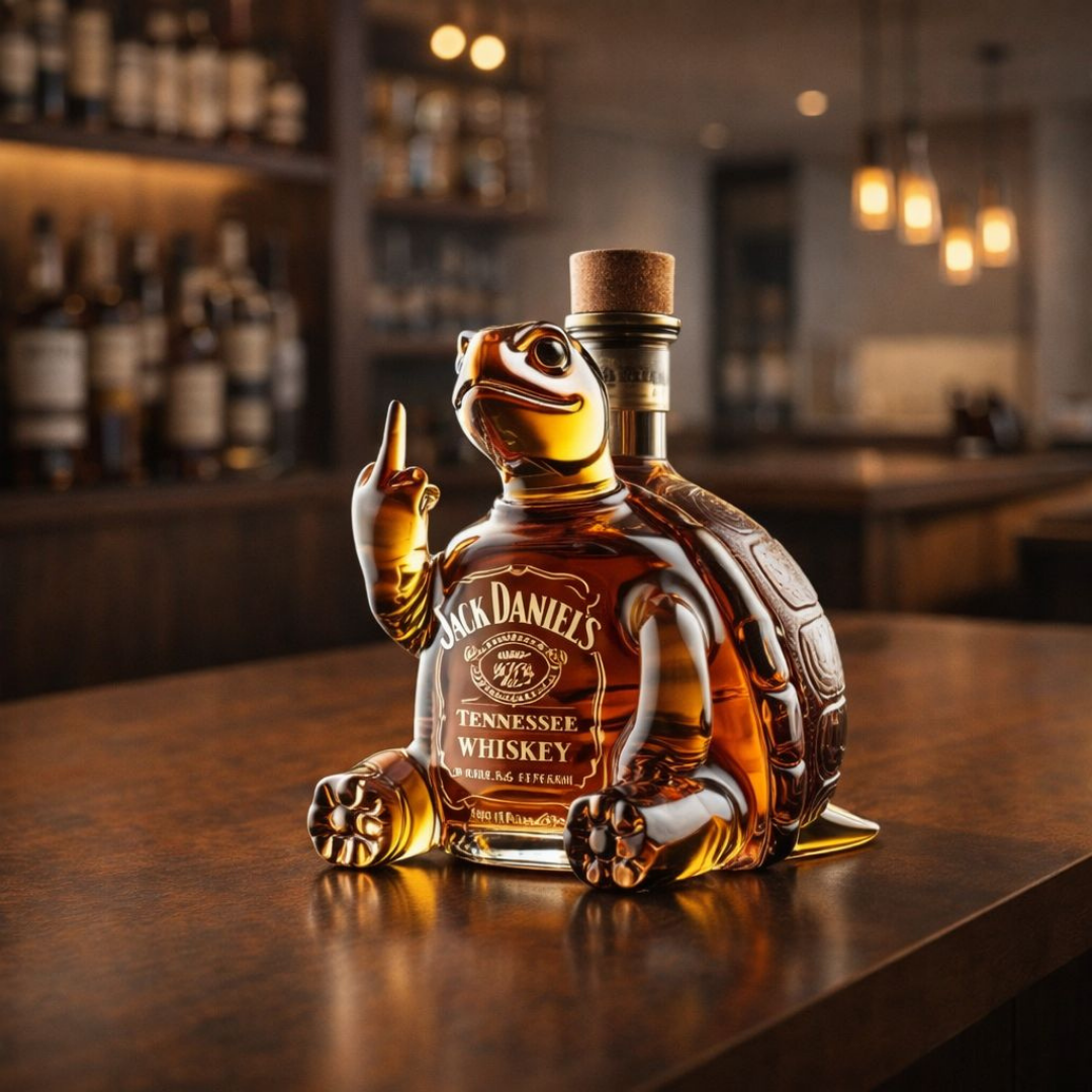 Whisky-Flasche - Schildkröten-Edition