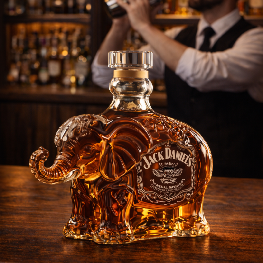 Whiskyflasche - Elefanten-Edition