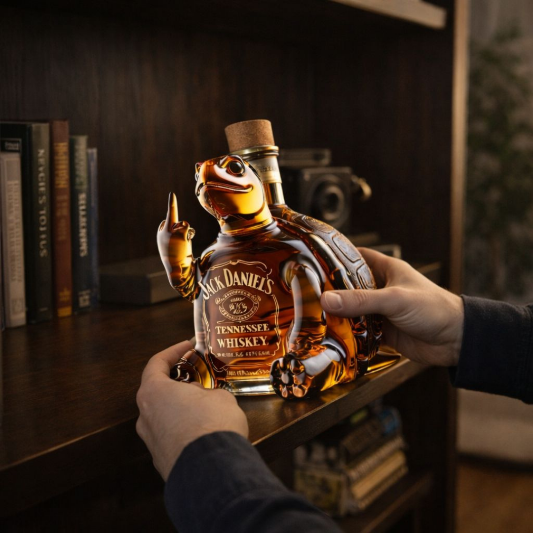 Whisky-Flasche - Schildkröten-Edition