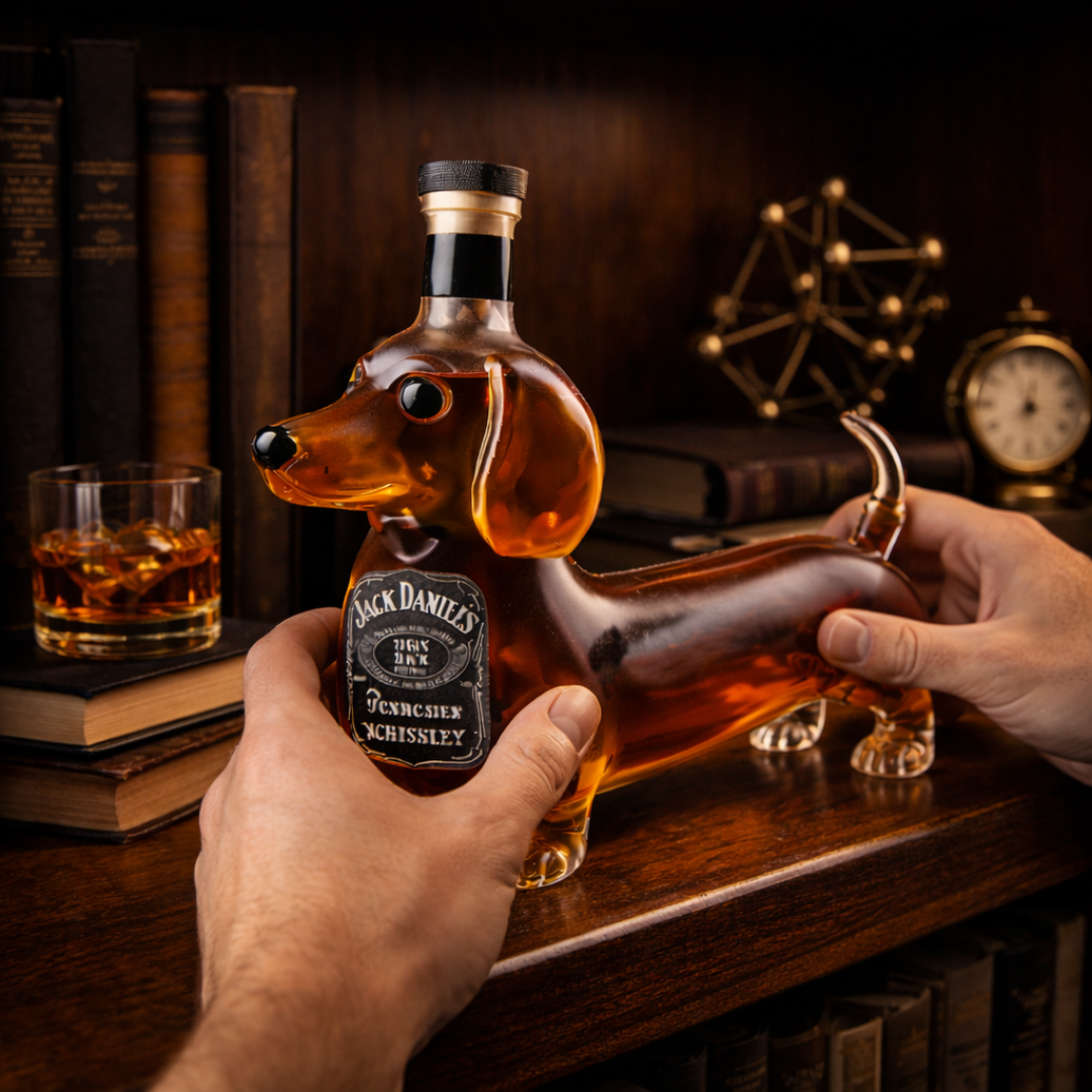 Whiskyflasche - Dackel Edition