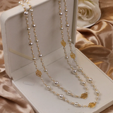 Elegante Gold-Perlenkette
