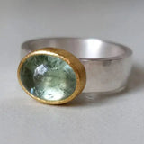 Handgemachter Vintage Grüner Ring