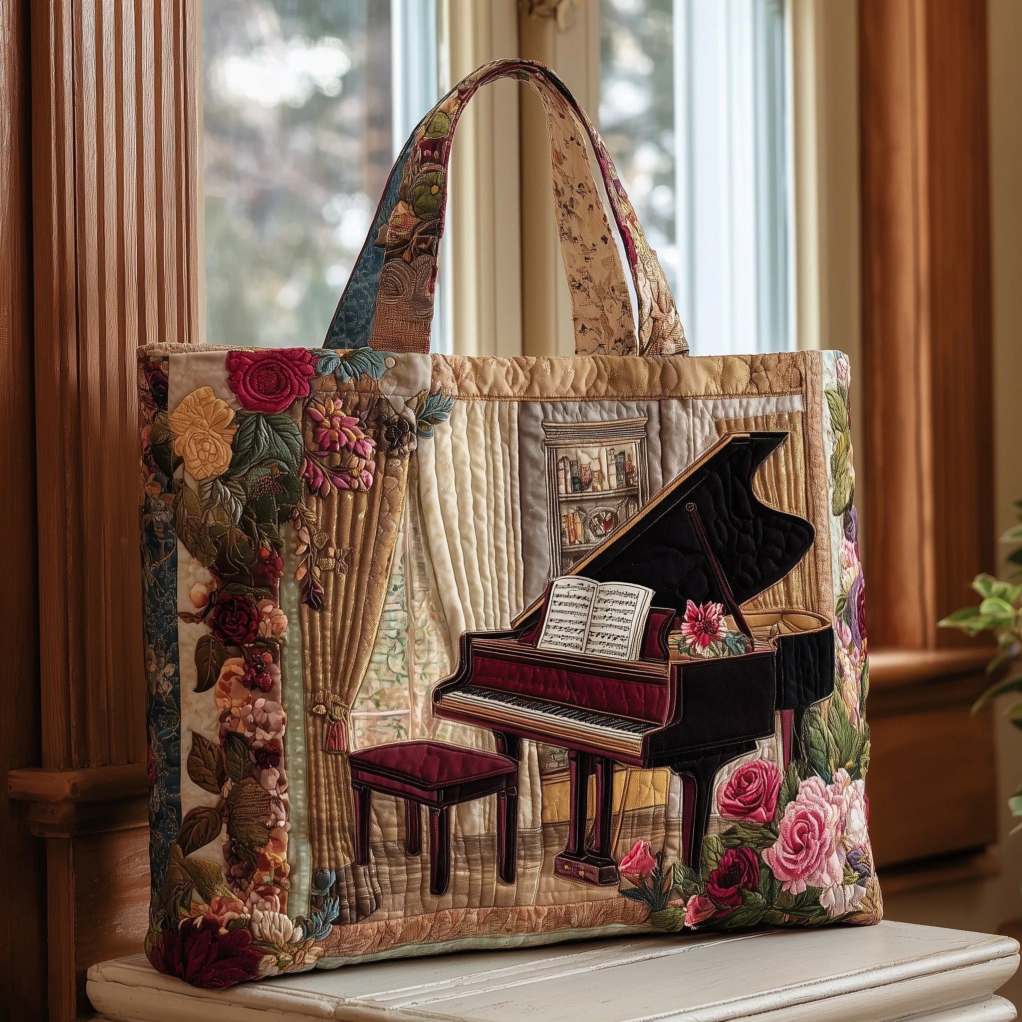 HANDGEMACHTE TASCHE - PIANO
