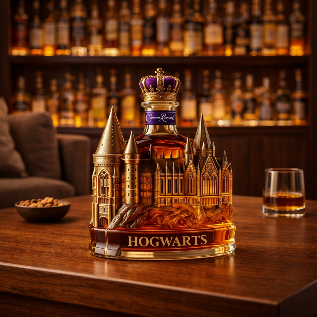 Whisky-Flasche – Magisches Schloss Edition