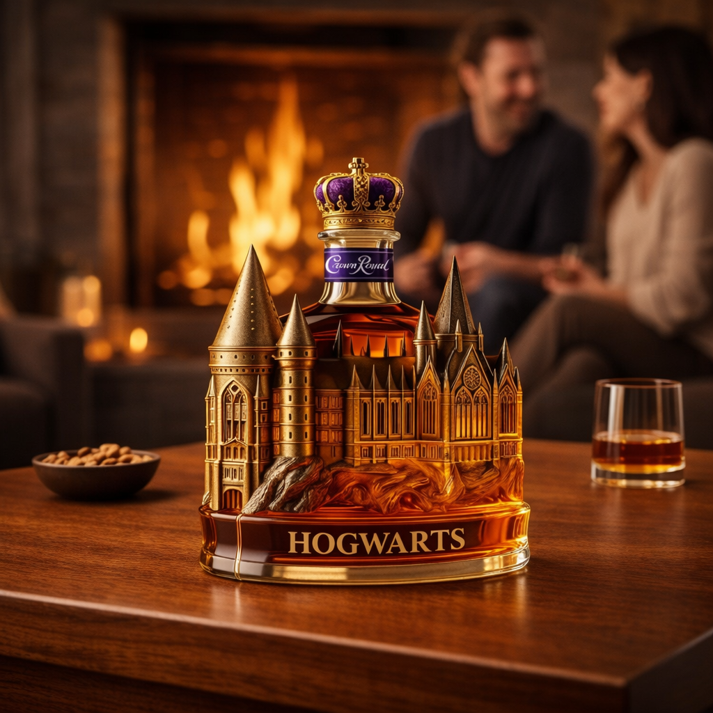 Whisky-Flasche – Magisches Schloss Edition