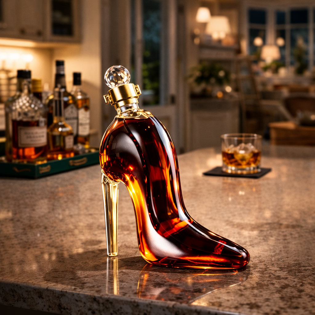 Whiskey-Flasche - Hochhackige Edition