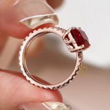 Kissen-Schliff Moissanite Ring