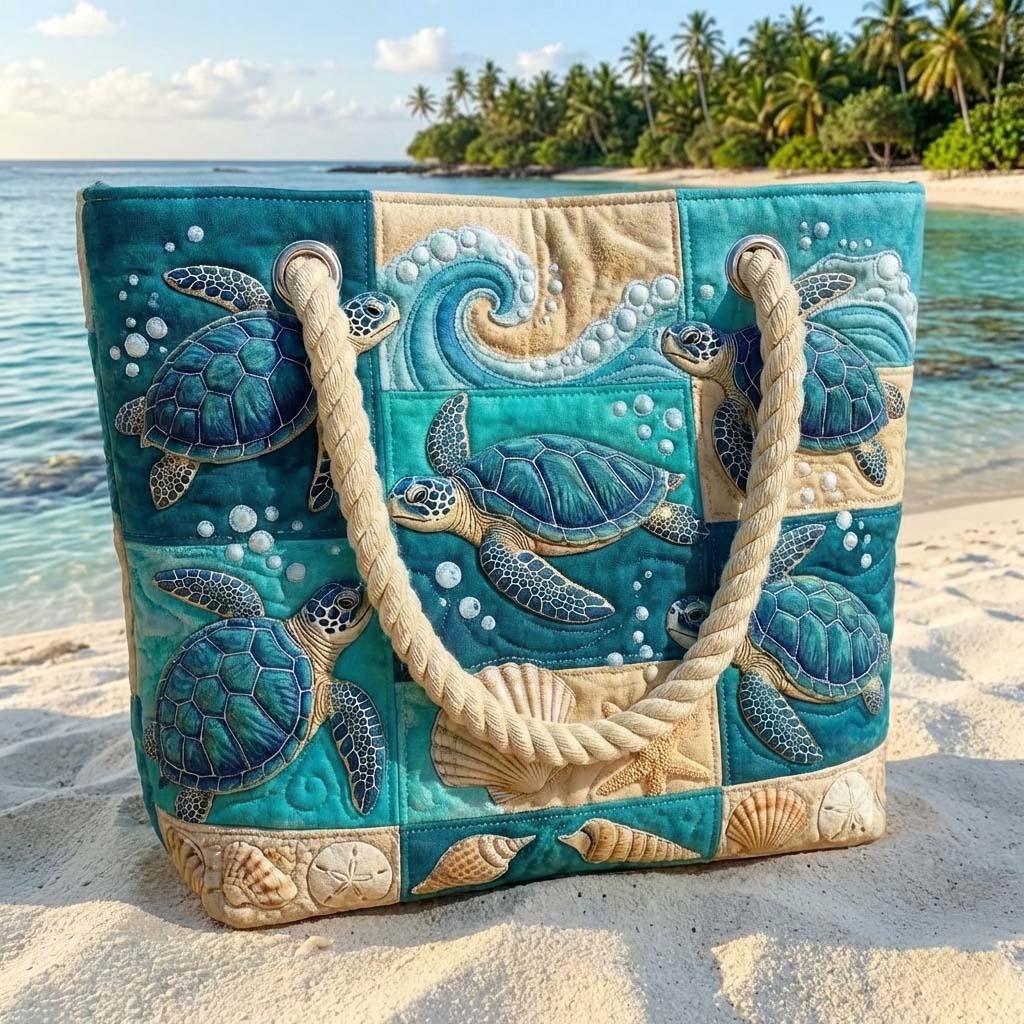 Gepolsterte Strandtasche Turtle Bay