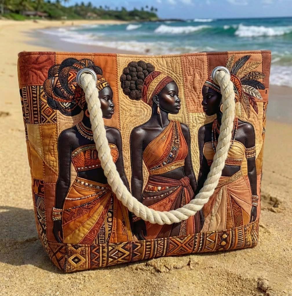 Gepolsterte Strandtasche Melanin Queens