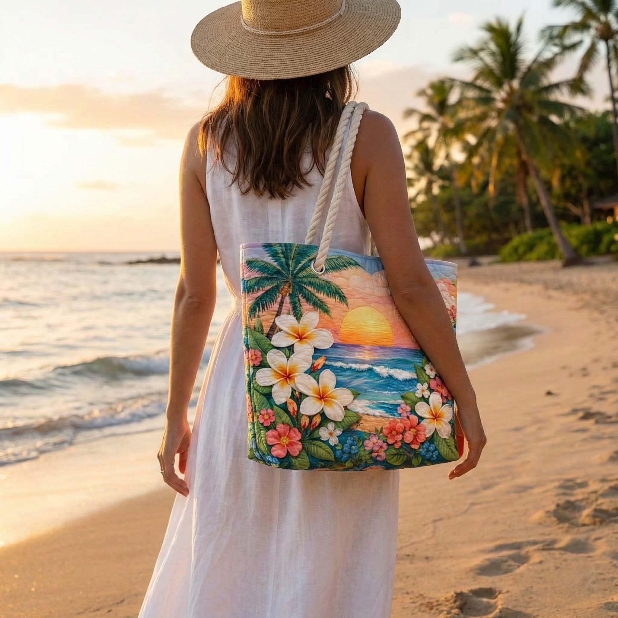 Gepolsterte Strandtasche Vibe Tropical
