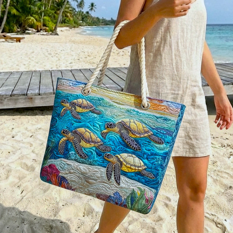 Strandtasche Mit Steppung Meeresschildkröte