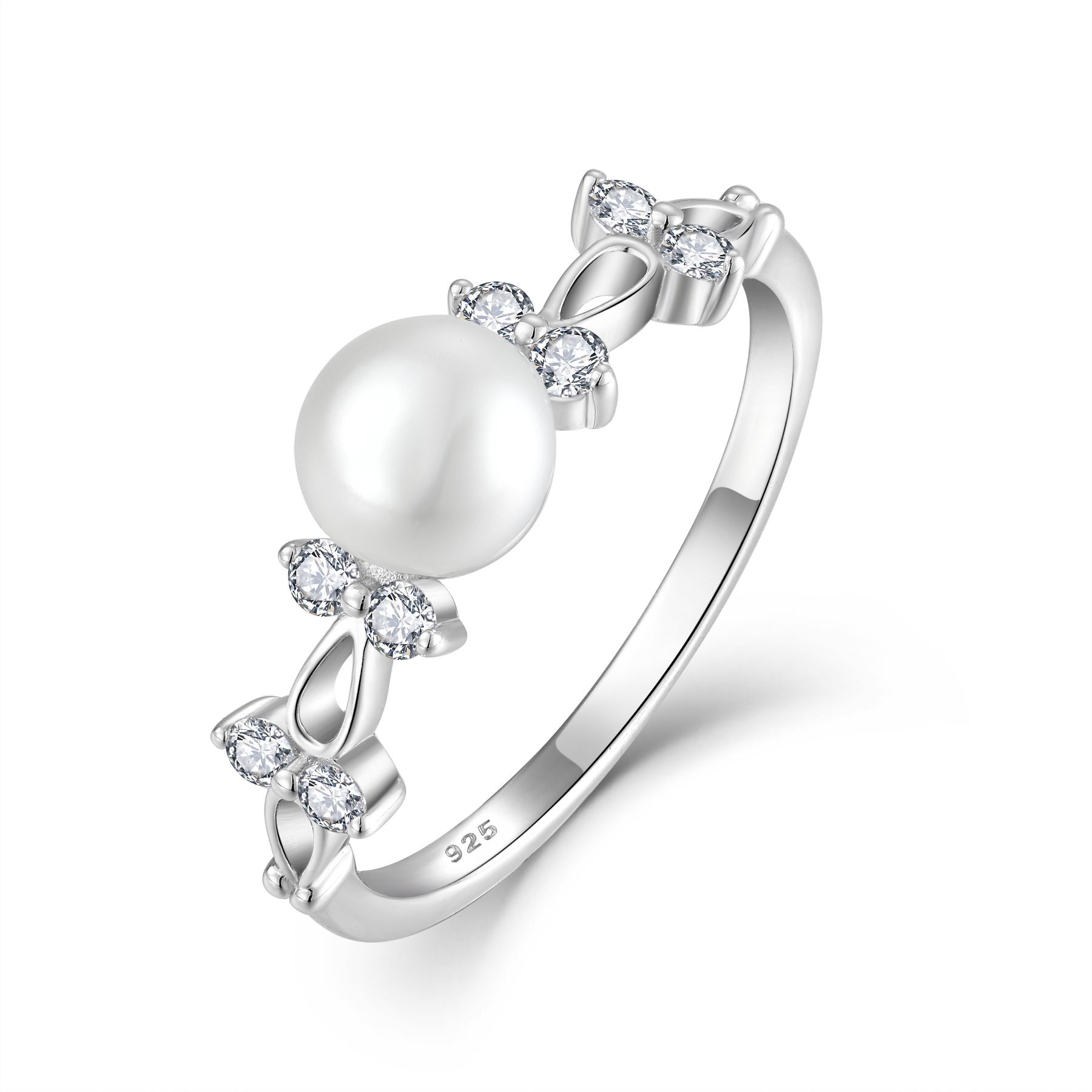 Süßwasserperle Zirkonring
