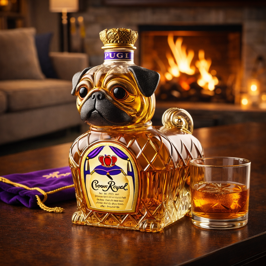 Whisky-Flasche - Französische Bulldogge Edition