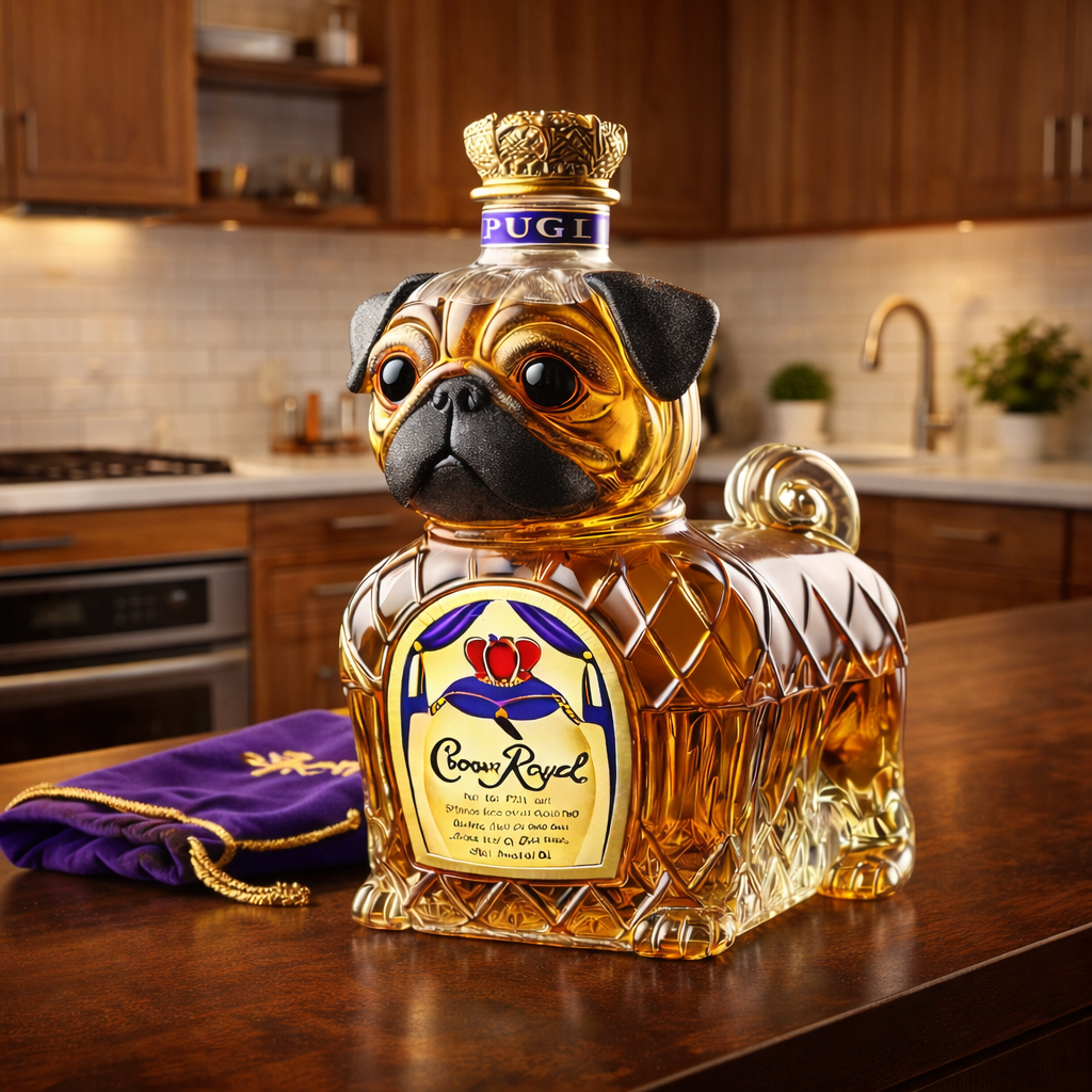 Whisky-Flasche - Französische Bulldogge Edition