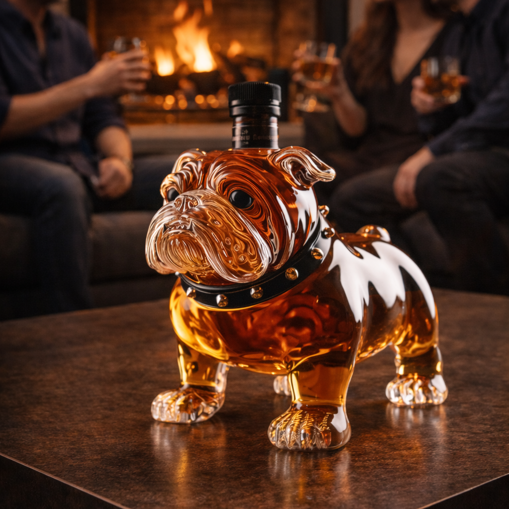 Whisky-Flasche - Bulldog-Edition