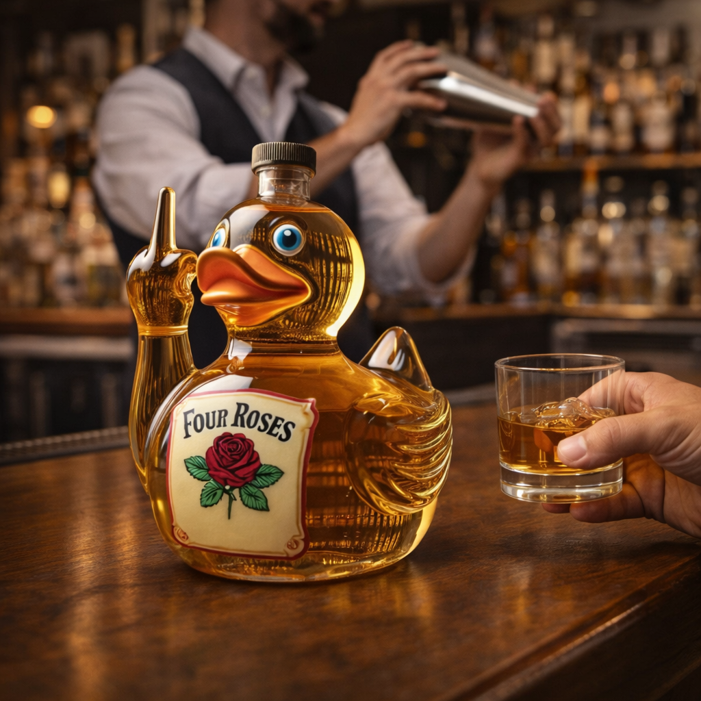Whiskey-Flasche - Rebel Duck Edition