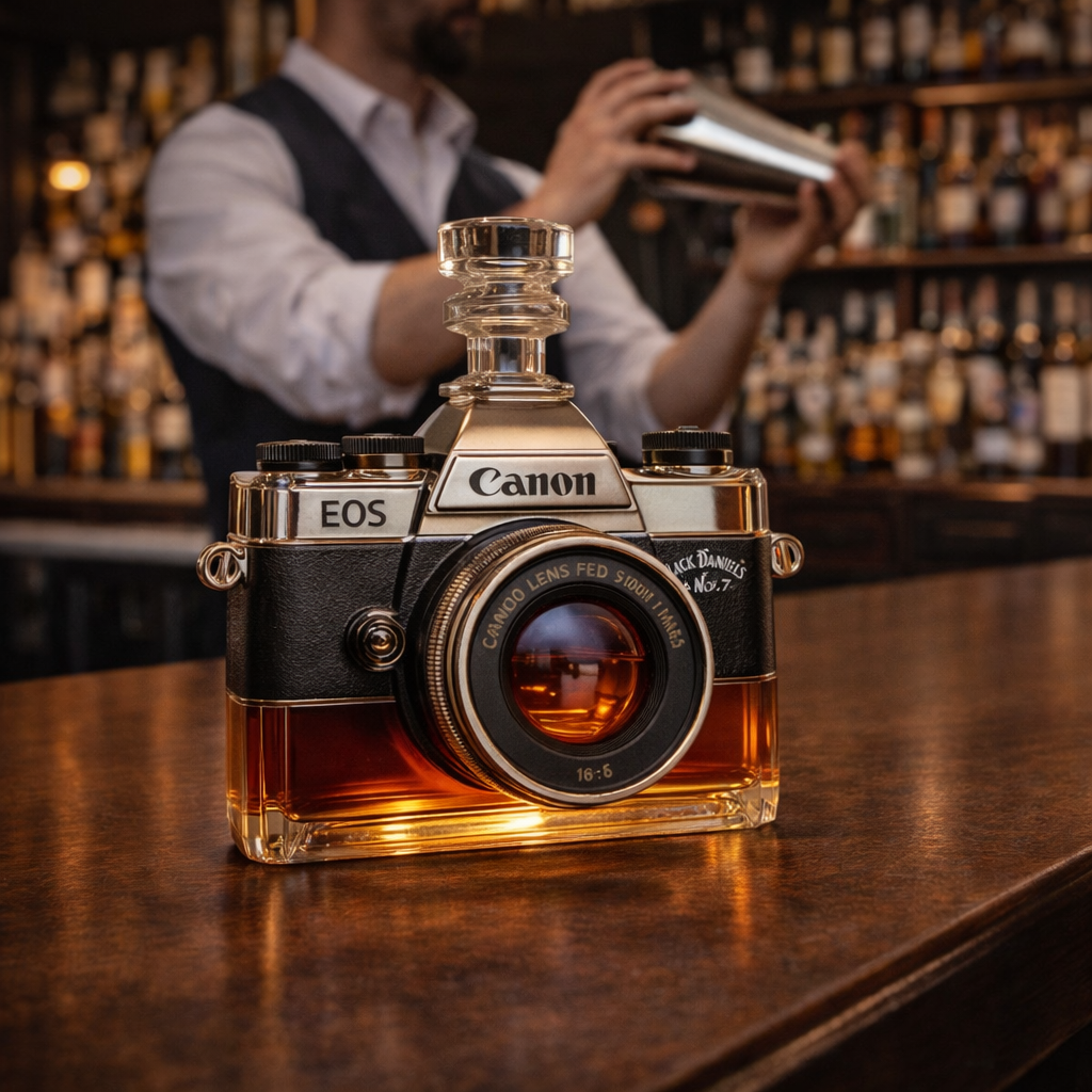 Whisky-Flasche - Kamera-Edition