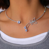 Collier Choker Crystal Bloom