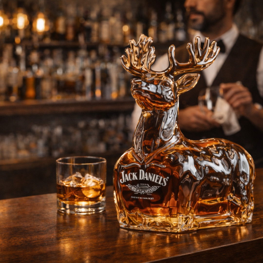 Whisky-Flasche - Rentier-Edition