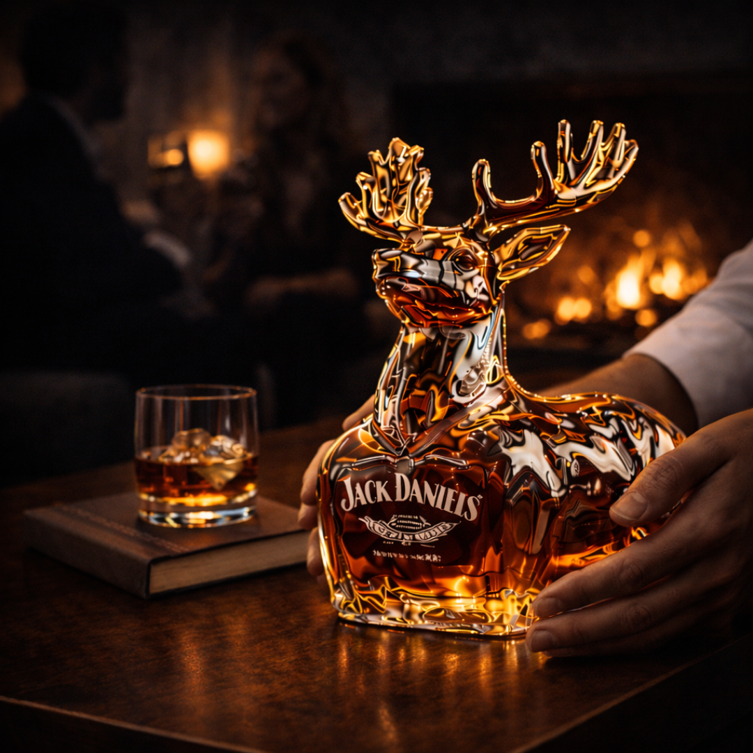 Whisky-Flasche - Rentier-Edition