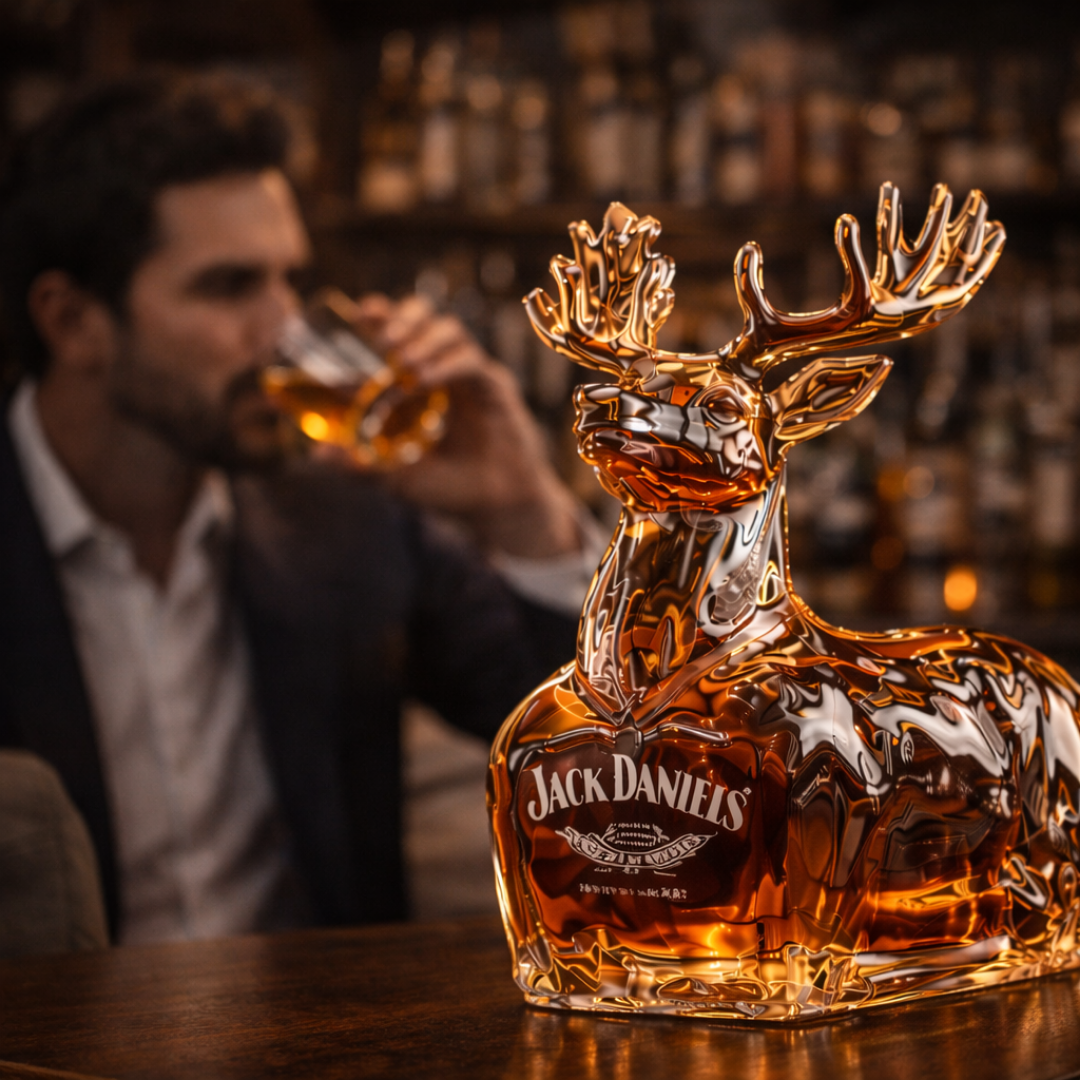 Whisky-Flasche - Rentier-Edition