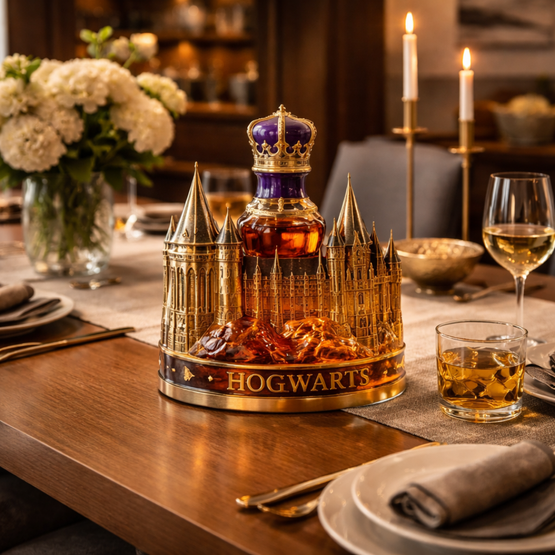 Whisky-Flasche – Magisches Schloss Edition